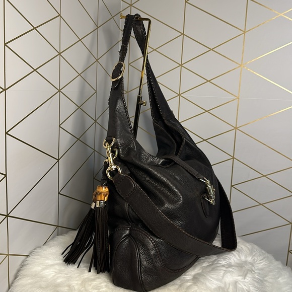 💯Authentic Gucci Hobo Leather Handbag🍀 - Picture 6 of 16